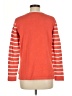 Liz Claiborne 100% Cotton Stripes Orange Pullover Sweater Size M - photo 2