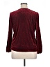 JM Collection Burgundy Long Sleeve Blouse Size L - photo 2