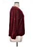 JM Collection Burgundy Long Sleeve Blouse Size L - photo 4