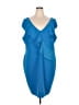 Assorted Brands Blue Cocktail Dress Size 3X - photo 1