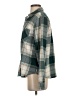 Maurices Plaid Teal Green Long Sleeve Blouse Size S - photo 5