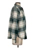Maurices Plaid Teal Green Long Sleeve Blouse Size S - photo 4