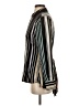 Tommy Hilfiger 100% Polyester Stripes Green Black Long Sleeve Blouse Size S - photo 5