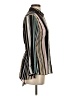 Tommy Hilfiger 100% Polyester Stripes Green Black Long Sleeve Blouse Size S - photo 4
