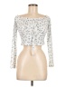 Shein Ivory Long Sleeve Blouse Size 6 - photo 1