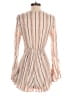 Pink Lily 100% Rayon Stripes Tan Ivory Romper Size S - photo 2