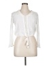 American Rag Cie White Long Sleeve Blouse Size XL - photo 1