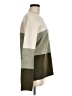 Hem & Thread Color Block Green Tan Pullover Sweater Size M - photo 4