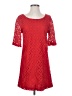 Everly Red Casual Dress Size M - photo 1