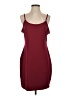 Unbranded Solid Burgundy Red Casual Dress Size S - photo 1