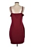 Unbranded Solid Burgundy Red Casual Dress Size S - photo 2