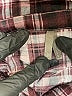 Vanity 100% Polyester Plaid Burgundy Long Sleeve Blouse Size S - photo 7