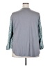 Assorted Brands Animal Print Teal 3/4 Sleeve Blouse Size 2X - photo 2