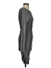 Express Solid Gray Casual Dress Size XS - photo 4