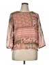 Collective Concepts 100% Polyester Pink 3/4 Sleeve Blouse Size XL - photo 1