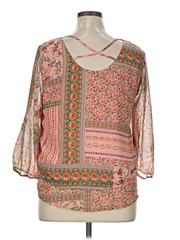 Collective Concepts 3/4 Sleeve Blouse (view 2)