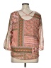 Collective Concepts 100% Polyester Pink 3/4 Sleeve Blouse Size XL - photo 2
