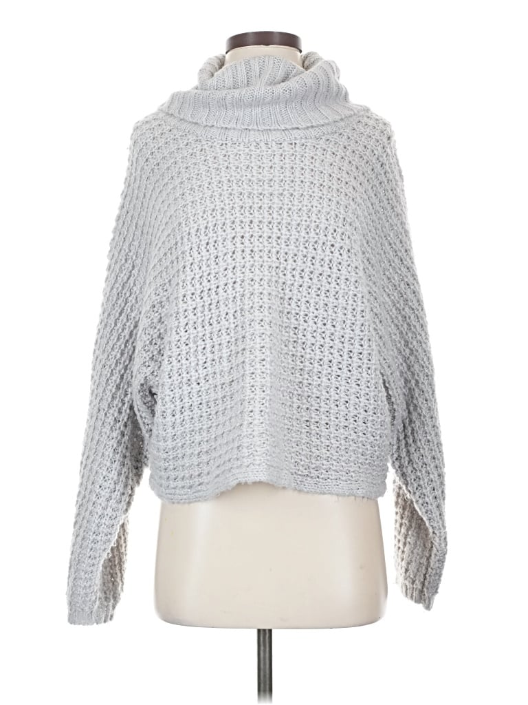 Pre-owned Express Outlet Poncho In Gray