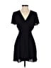 Express 100% Polyester Solid Black Casual Dress Size 4 - photo 1