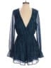 Lulus Metallic Blue Romper Size S - photo 1