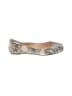 Tahari Animal Print Gray Tan Flats Size 6 - photo 1