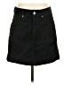 Athleta Solid Black Denim Skirt Size 4 - photo 1