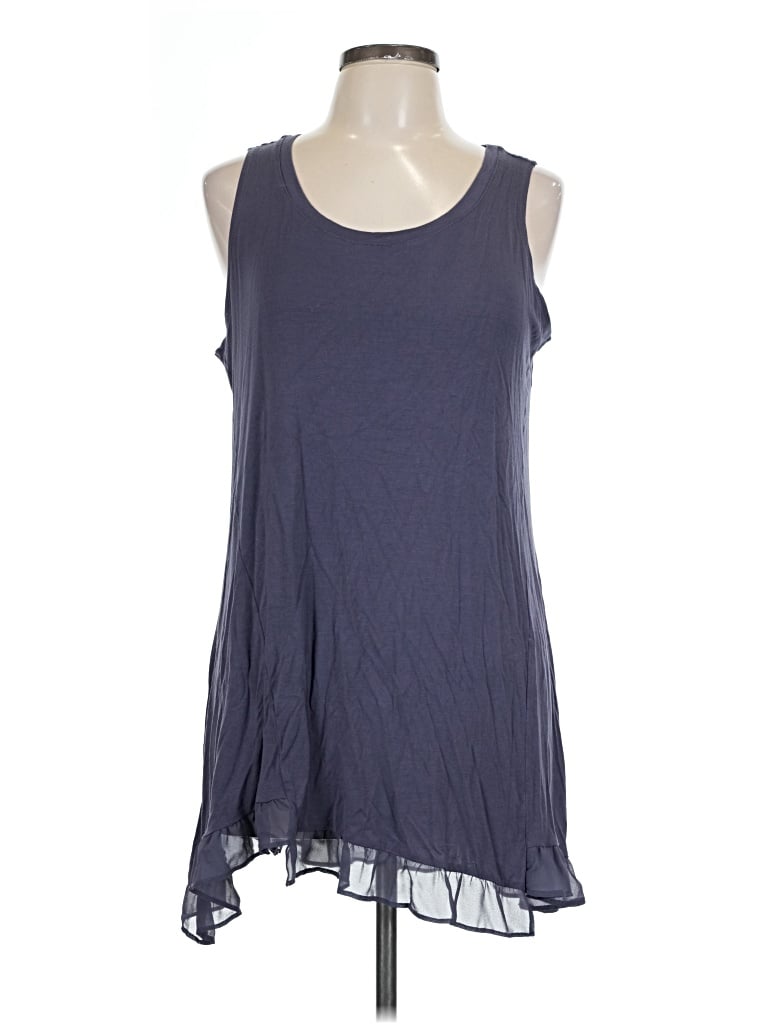 Pre-owned Logo Layers Casual Dress In Blue