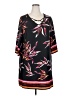 Perseption Concept Print Black Casual Dress Size 2X - photo 1