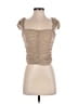 Super down Tan Short Sleeve Top Size S - photo 1