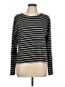 Assorted Brands Stripes Black Long Sleeve Top Size L - photo 1