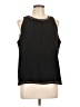 Ann Taylor 100% Polyester Black Sleeveless Blouse Size L - photo 1