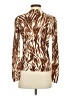 Talbots Animal Print Brown Cardigan Size S - photo 2
