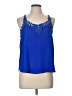 Mine Blue Sleeveless Blouse Size L - photo 1