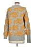 Tribal Animal Print Gray Pullover Sweater Size S - photo 2