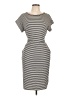 Unbranded Stripes White Gray Casual Dress Size L - photo 1