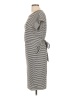 Unbranded Stripes White Gray Casual Dress Size L - photo 5