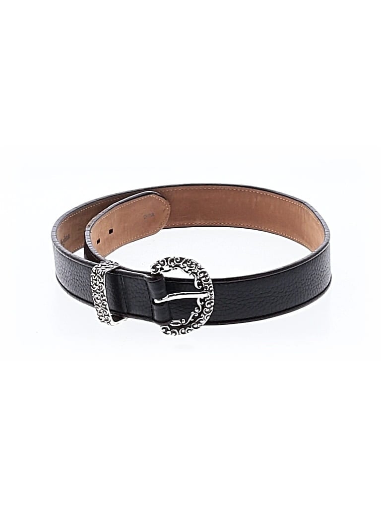 Pre-owned Brighton Leather Belt In Black