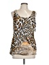 Sunny Leigh 100% Polyester Gold Sleeveless Blouse Size L - photo 1