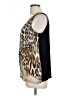 Sunny Leigh 100% Polyester Gold Sleeveless Blouse Size L - photo 5