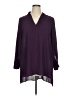 ELOQUII 100% Polyester Purple 3/4 Sleeve Blouse Size 14 - photo 1
