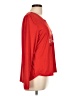 Simple Red Long Sleeve T-Shirt Size L - photo 4