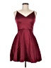 B. Smart 100% Polyester Solid Burgundy Cocktail Dress Size 9 - photo 1