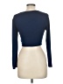 Shein Blue Long Sleeve Top Size 6 - photo 2