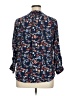 Meri Skye Floral Blue 3/4 Sleeve Blouse Size 0X - photo 2