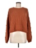 Moon & Madison 100% Acrylic Polka Dots Orange Pullover Sweater Size M - photo 1