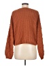 Moon & Madison 100% Acrylic Polka Dots Orange Pullover Sweater Size M - photo 2