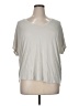 Express Gray Short Sleeve Top Size XL - photo 1