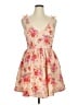 Old Navy 100% Polyester Floral Pink Cocktail Dress Size 1 - photo 1