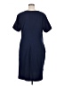 Standards & Practices Solid Blue Casual Dress Size 1X - photo 2