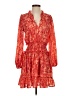 Peach Love 100% Polyester Paisley Red Cocktail Dress Size S - photo 1